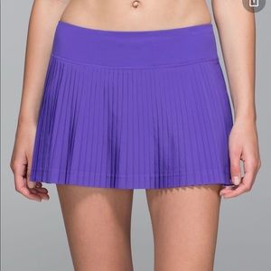 Purple Lululemon Pleat to Street Skirt